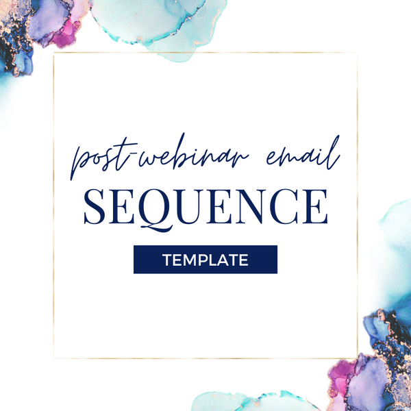 Post-Webinar Sales Email Sequence